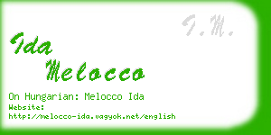 ida melocco business card